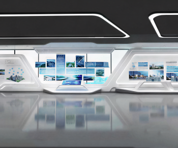 Modern Exhibition Hall-ID:834329132