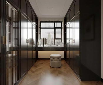 Modern Clothes Storage Area-ID:534838912