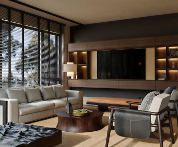 Modern A Living Room-ID:704072957
