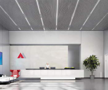 Modern Office Reception Desk-ID:364990264