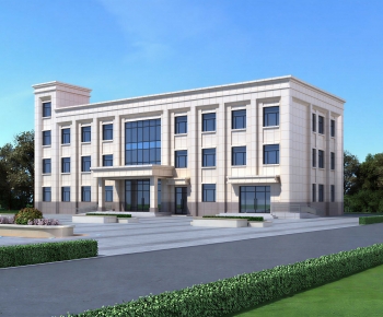 Modern Appearance Of Commercial Building-ID:706119069