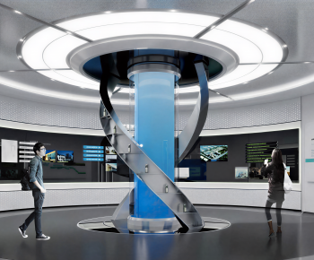 Modern Exhibition Hall-ID:519117128