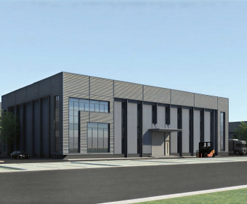 Modern Industrial Building-ID:881936071