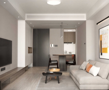 Modern A Living Room-ID:451601982