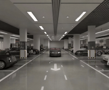 Modern Underground Parking Lot-ID:635348081
