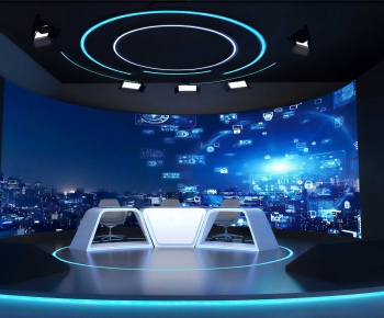 Modern Exhibition Hall-ID:545703898