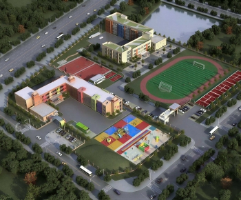 Modern Architectural Bird's-eye View Planning-ID:571712021