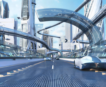 现代未来科技风城市景观-3132081