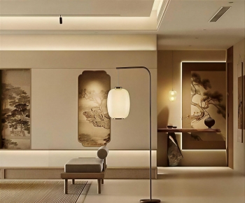 New Chinese Style A Living Room-ID:400160073