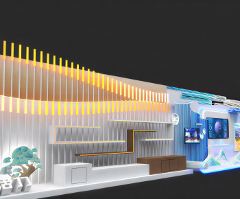 Modern Exhibition Hall-ID:393877039