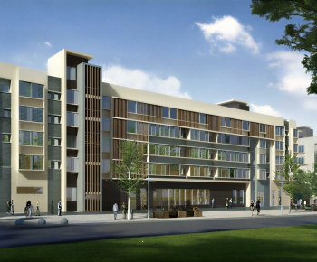 Modern Appearance Of Commercial Building-ID:858490942