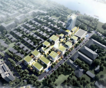 Modern Architectural Bird's-eye View Planning-ID:532006032