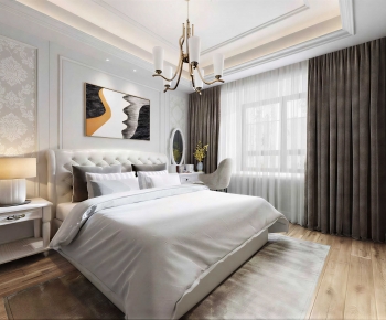 Simple European Style Bedroom-ID:409634116