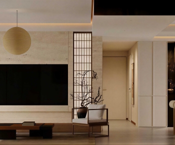 New Chinese Style A Living Room-ID:611251123