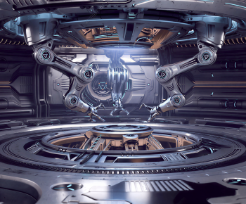 Modern Exhibition Hall-ID:195353988