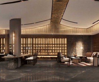 New Chinese Style Lobby Hall-ID:351495033