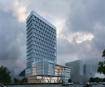 Modern Appearance Of Commercial Building-ID:606224069