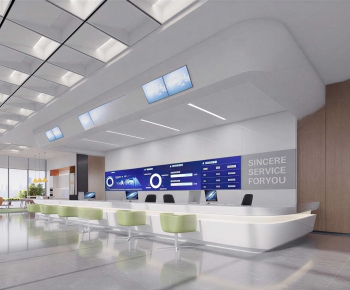 Modern Office Reception Desk-ID:727332121