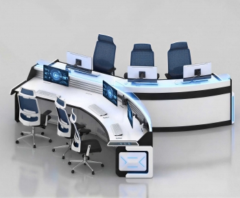 Modern Office Desk And Chair-ID:942846063