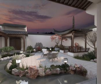New Chinese Style Courtyard/landscape-ID:427881967