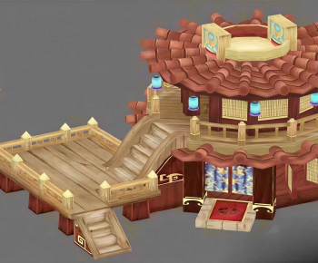 New Chinese Style Cartoon House-ID:410001998