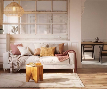 Nordic Style A Sofa For Two-ID:372770072