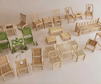 New Chinese Style Leisure Table And Chair-ID:161787037