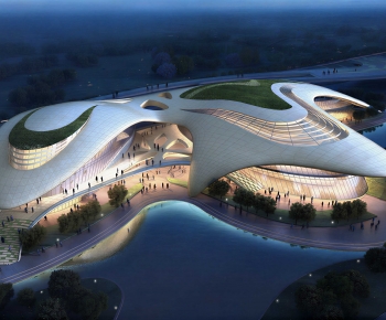 Modern Architecture Of Artistic Style-ID:215322976