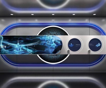 Modern Exhibition Hall-ID:496577026