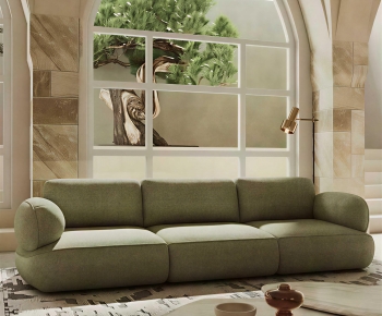 Modern Three-seat Sofa-ID:341393952