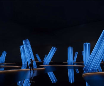 Modern Exhibition Hall-ID:907228955