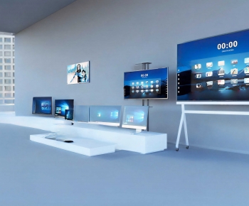 Modern Exhibition Hall-ID:718544015