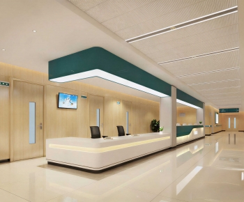 Modern Hospital Hall-ID:153109079