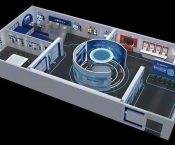 Modern Exhibition Hall-ID:623524901