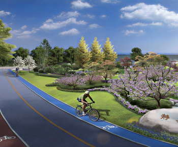 Modern Park Landscape-ID:641706942