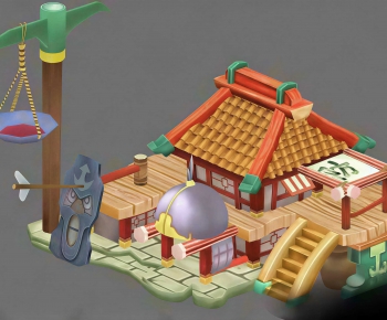 Modern Cartoon House-ID:777249311