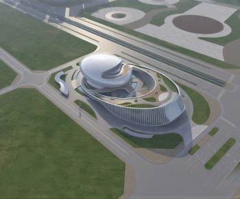 Modern Architectural Bird's-eye View Planning-ID:214545977