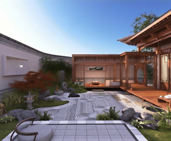 Japanese Style Courtyard/landscape-ID:556214095