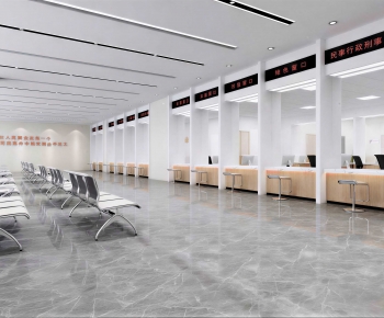 Modern Office Reception Desk-ID:592036962