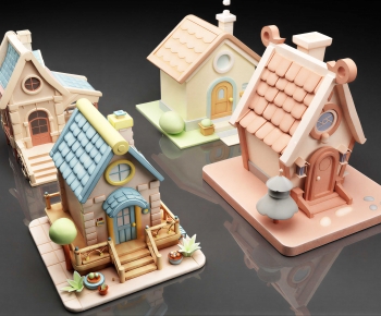 Modern Cartoon House-ID:797569823