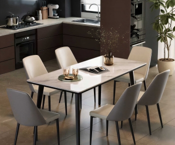 Modern Dining Table And Chairs-ID:657584919