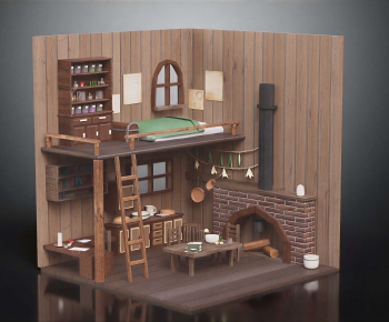 Modern Cartoon House-ID:383975985