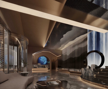 New Chinese Style Office Reception Desk-ID:738384964