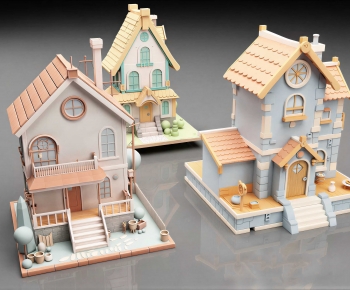 Modern Cartoon House-ID:164719101