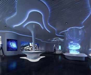 Modern Exhibition Hall-ID:576652054