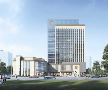 Modern Appearance Of Commercial Building-ID:347146999