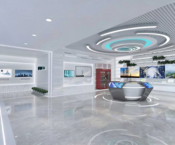 Modern Exhibition Hall-ID:651710992