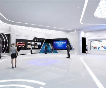 Modern Exhibition Hall-ID:525902991