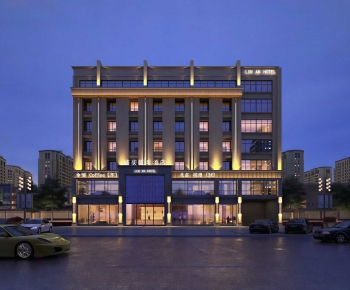 Modern Appearance Of Commercial Building-ID:810646065