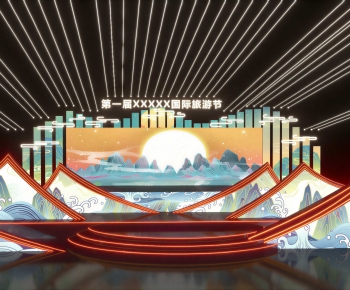 New Chinese Style Exhibition Hall-ID:788333896